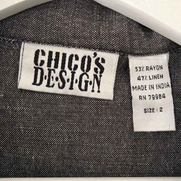 Chico’s Lightweight Rayon/Linen Jacket - Picture 2 of 4